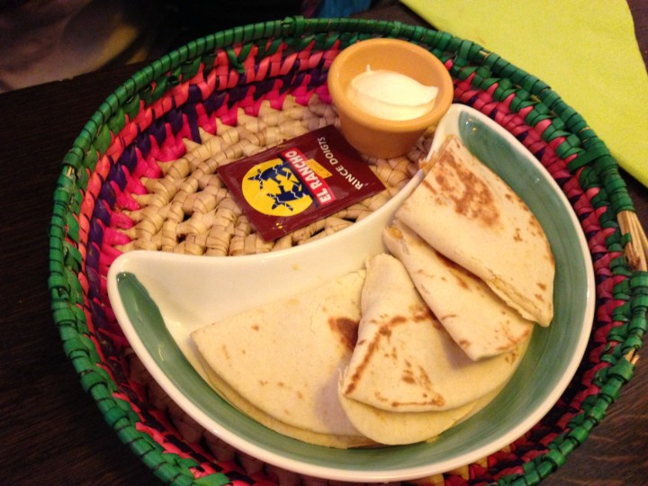 Quesadillas poulet - el rancho - les restos de boulogne