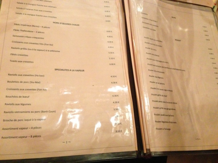 menu ming lung - les restos de boulogne