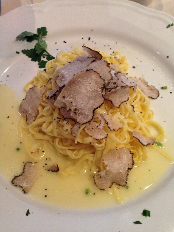 pates primavera à la truffe a tavola