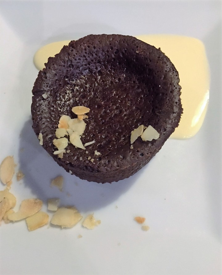 Mi-cuit Chocolat et crème anglaise - La Grange